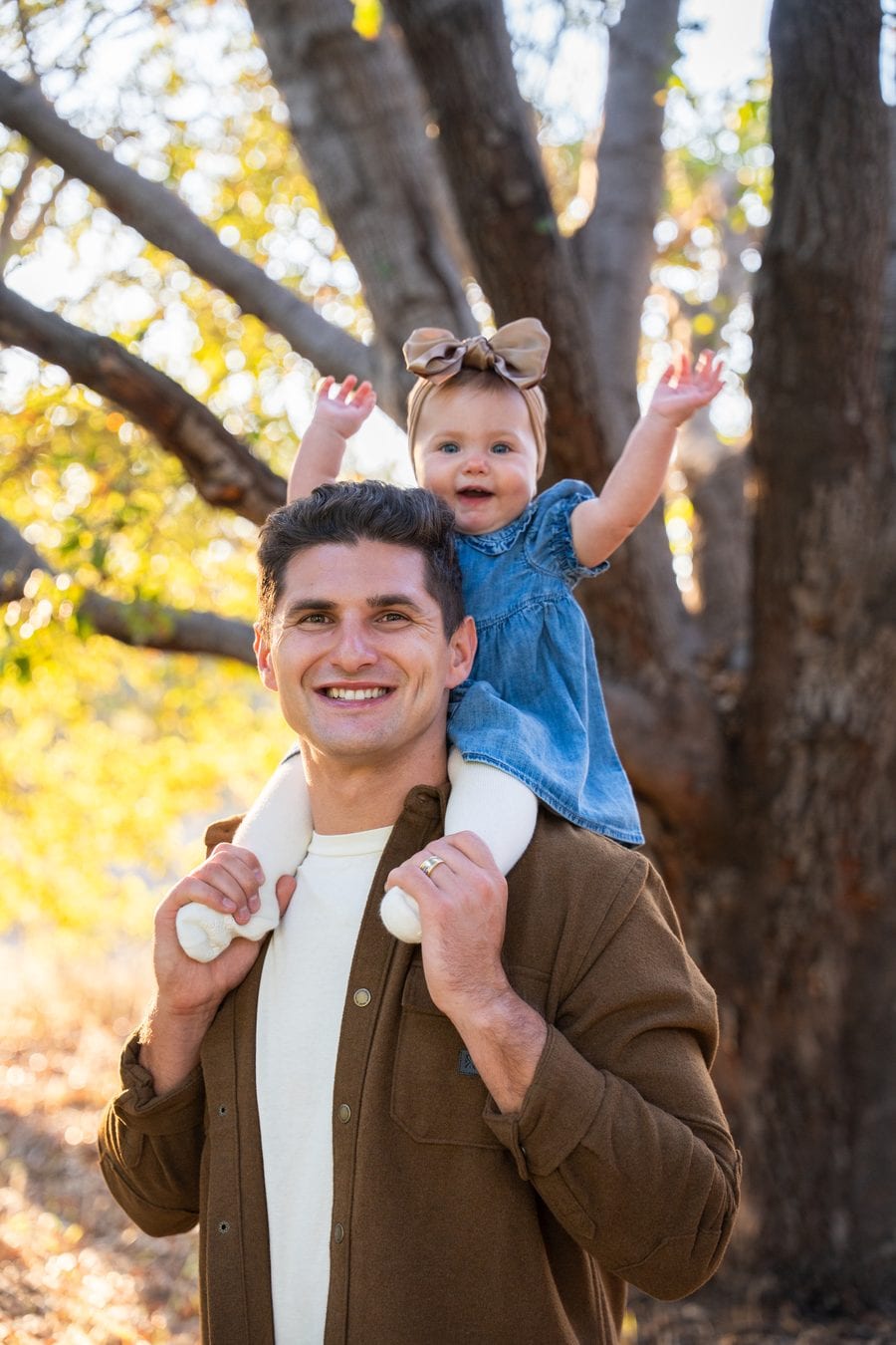 Cameron Carlson, co-founder of Kindred Oak, with his daughter